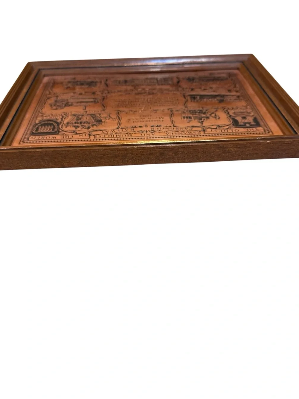 Coppercraft vin Swansea & Mumbles Railway Vintage copper etched Wall Plaque 8x10